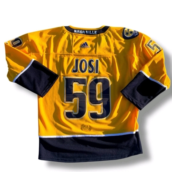 Nashville Predators Josi #59 SCF Adidas Edge 2.0 Home Authentic Jersey Size 46 - Picture 1 of 16